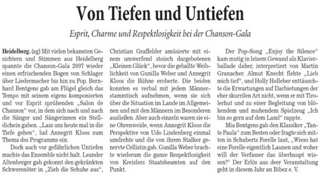Zeitung 2007